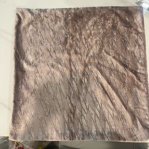 Textured Velvet Square Throw Pillow Covers in Dusty Rose, gold and black